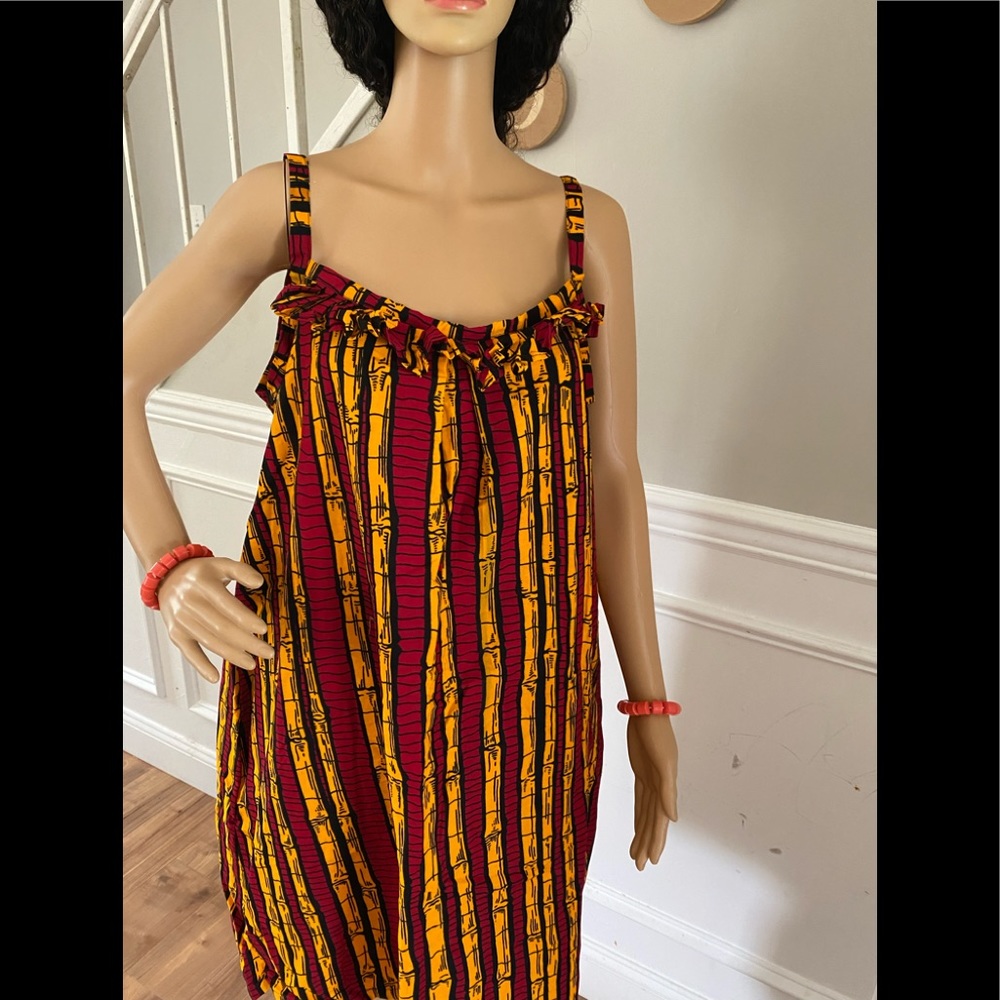 Designed Ankara Dress. 100% cotton African print.
